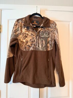 Game Winner Brown Camo Fleece Pullover